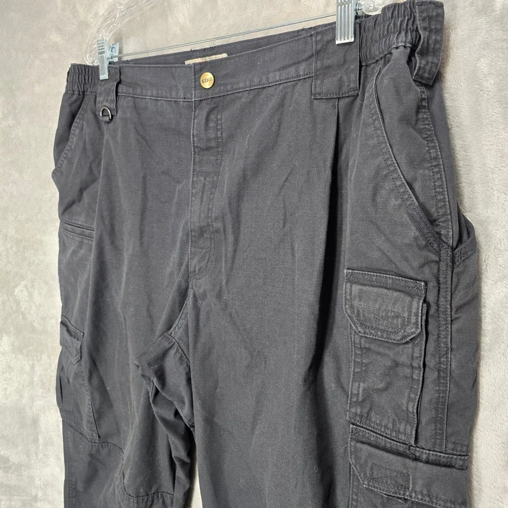 5.11 Tactical Cargo Pants Men 44x34 Black Multi-Pocket Workwear Gorpcore Utility